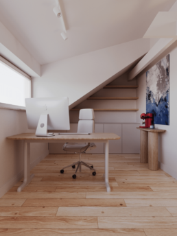 Projekt domu w Warszawie 180m2 - Projekt gabinet