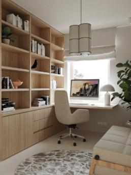 Projekt domu w Warszawie 180m2 - Projekt gabinet