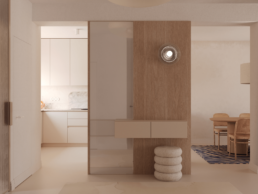 Projekt domu w Warszawie 180m2 - Projekt korytarza