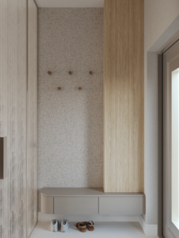 Projekt domu w Warszawie 180m2 - Projekt korytarza