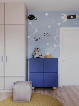 Projekt domu w Warszawie 180m2 - Projekt pokoj dzieciecy