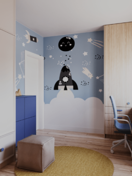 Projekt domu w Warszawie 180m2 - Projekt pokoj dzieciecy