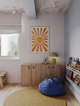 Projekt domu w Warszawie 180m2 - Projekt pokoj dzieciecy