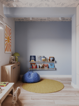 Projekt domu w Warszawie 180m2 - Projekt pokoj dzieciecy