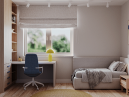 Projekt domu w Warszawie 180m2 - Projekt pokoj dzieciecy