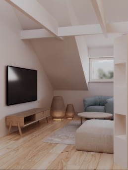 Projekt domu w Warszawie 180m2 - Projekt pokoj