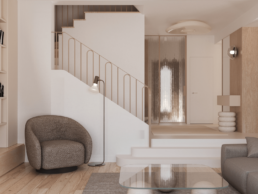 Projekt domu w Warszawie 180m2 - Projekt salon