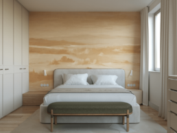 Projekt domu w Warszawie 180m2 - Projekt sypialnia