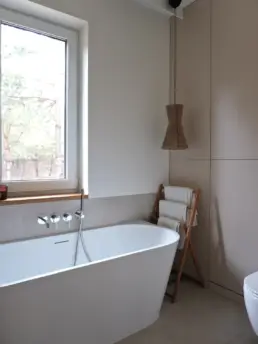 Projekt domu jednorodzinnego 75m2 pod Warszawą - Zuzanna Orlińska | Łazienka