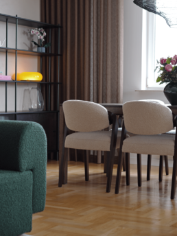 Projekt mieszkania na Żoliborzu - Projekt jadalni