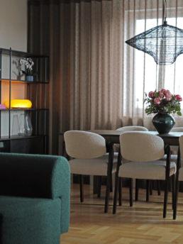 Projekt mieszkania na Żoliborzu - Projekt jadalni