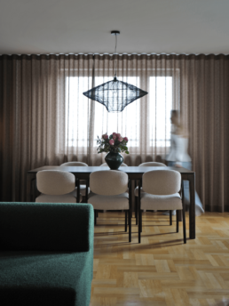Projekt mieszkania na Żoliborzu - Projekt jadalni