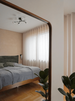 Projekt mieszkania na Żoliborzu - Projekt sypialnia