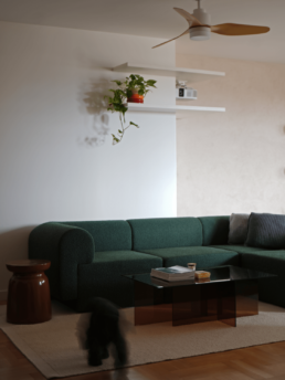 Projekt mieszkania na Żoliborzu - Projekt salonu