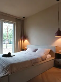 Projekt domu jednorodzinnego 75m2 pod Warszawą - Zuzanna Orlińska | Sypialnia