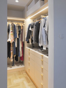 Projekt mieszkania na Żoliborzu - Projekt garderoba