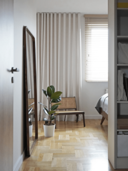 Projekt mieszkania na Żoliborzu - Projekt sypialni