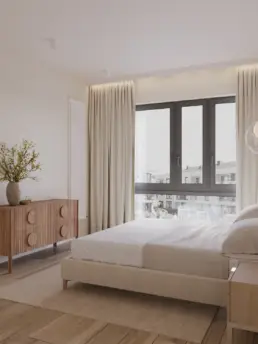 Kompleksowy projekt mieszkania w Warszawie - Sypialnia