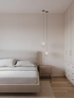 Kompleksowy projekt mieszkania w Warszawie - Sypialnia