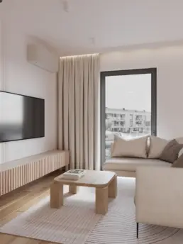 Kompleksowy projekt mieszkania w Warszawie - Sypialnia